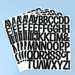 Gift Wrap Black Alphabet Letter Number Stickers DIY Scrapbooking Mailbox School Office Home Decoration Self Adhesive Alphanumeric