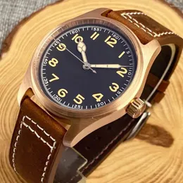 Wristwatches Tandorio Automatic Men's Watch NH35 Movement 39mm CUSN8 Bronze Water Resistant Sapphire Crystal Luminous Hands