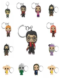 50pcs Pvc Cute Anime Figure Keychains Voldemort Keyring Magic Movie Key Holder Gifts for Kid Fashion Charms Trinkets Accessory2193452