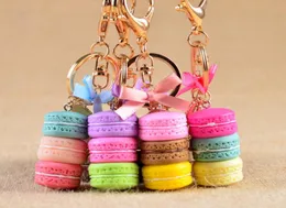 Neue Kuchenschlüsselkette Fashion Car Key Ring Women Bag Charme Accessoires Frankreich Kuchen mit Eiffel Tower Schlüsselbund Geschenk Schmuck 297704