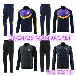 24 25 Real madrids TRACKSUIT adult long zipper jacket Soccer Tracksuits Sets TRACKSUIT kit chandal futbol survetement 2024 2025 madrides TRAINING suit jackets