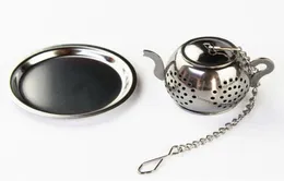 MINI Cute Stainless Steel Tea Infuser Pendant Design Home Office Tea Strainer Gift Teapot Type Creative Tea Accessories 50pcs1412954
