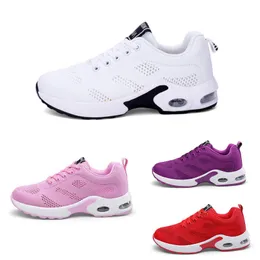 Frete grátis homens homens de corrida sapatos planos de baixo respirável Conforto-resistente RED Pink Purple Mens treinadores esportes esportes Gai