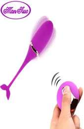 Man nuo vibrante uovo remoto vibratori giocattoli sessuali per le donne esercitano sfere vaginale kegel gspot massaggio USB ricaricabile Y1891894592