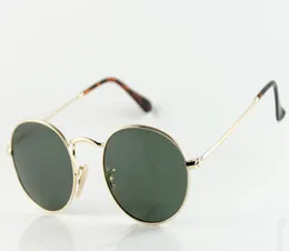 Новый бренд высококачественные овальные солнцезащитные очки Menswomens Luxury Fashion 3547N Плоские золотые очки дизайнерские очки зеленый линза 51 мм2680703