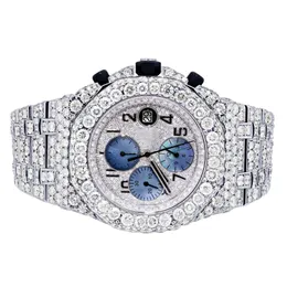 New Product Top Quality Moissanite On Factory Price DEF Lab Grown Diamond Iced Out Watch