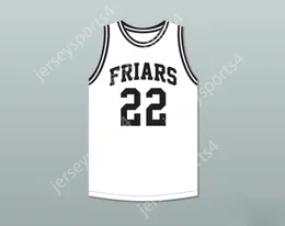 CUSTOM NAY Name Mens Youth/Kids DAVE DEBUSSCHERE 22 AUSTIN CATHOLIC PREPARATORY SCHOOL FRIARS WHITE BASKETBALL JERSEY TOP Stitched S-6XL