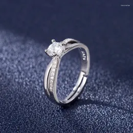 Clusterringe Diwenfu Echt 925 Sterling Silber Diamond Afrikanischer Schmuckring für Frauen Anillos de Flan