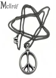 Mcllroy World Peace Necklace Retro Silver Pendant男性と女性のためのシンプルなデザインネックレスCody Sanderson Brand1692168