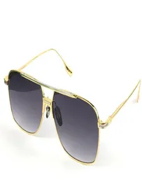 Top K Gold Men Design Solglasögon Alkam Square Metal Frame Simple Avantgarde Style Högkvalitativ mångsidig UV400 -linsglasögon med 3190439