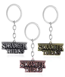 10pc Jewelry Stranger Things Letter Keychain Bag Boke Pendant Llaveros Charms Fashion Car Accesorios Jewelry8123129