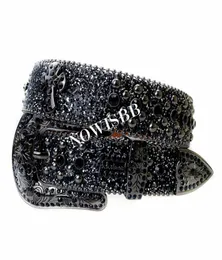 Y2K Cross Rhinestones Celte di qualità Western Cowgirl Cowboy Diamond Bling Cinturones Para Hombre Luxury Designer Brand Goth8252997