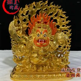 Figurine decorative 8 "Protettore Vajra robod nero Mahakala boddhisattva statue di Buddha