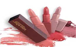 8 kolorów Miss Rose Makeup Czerwony kolor ust Matte Lipstick Kit Waterproof Lipstick Mat Cosmetics Lip Nude Beauty6063123