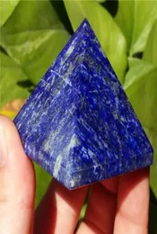 Decorazione per la casa cristallo naturale lavoro manuale piramide intero lapis naturale lapis lazuli gemma cristallo piramide punto guarigione afghani8903311