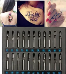 Professional Pro Tattoo Supply Stains Stail Tip Kit Machine Gun Grip Set فوهة 22pcslot 8836268