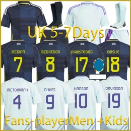 2024 Edizione specialistica Nuova Scozia 150 ° Anniversario Maglie da calcio Casa Tierney Dykes Men Kit Kids Uniforms Adams Christie McGregor McGinn McKenna Shirt da calcio