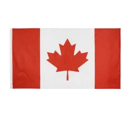 Fly Breeze 3x5ft 2x3ft 90x160cm 60x90 cm Fandone Canada Bandiera a doppia cucitura Canadian National Flags Banner utilizzata per il festival H5909063