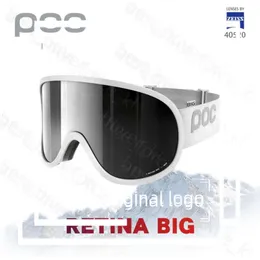 Oryginalna marka POC Retina Gogle podwójne warstwy Antifog duże maski narciarskie Kieliszki narciarstwo mężczyźni kobiety Snow Snowboard Clarity Sutro 127