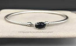 Prong Dy Ins Love Bankle Persönlichkeit Designer Einfache Armbänder 18K Kupfer Gold -Einstellung Kabelreihe weiße Frauen eingelegtes Armband SI5324719