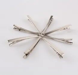 200pcslot 47mm Tek Prong Metal Timsah Saç Klipsleri Saç Pençeleri Korker Yay Kadınlar Kız Parti Fascinator Hat Saç Aksesuarları F5506505