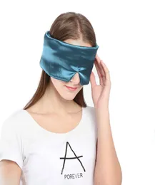 Atmungsaktierbare Seidenschlaf -Augenmaske weich tragbare REST -Blindbund -Abdeckung Schatten Fahrtweg Eyepatch Memory Schwamm natürlicher Schlaf Auge Band9355717