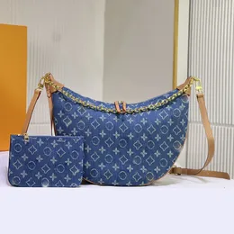 24ss Women Shoulde Bags Nano Denim Totes Diagonal Loop Crossbody Bag For Ladies Luxury Designer Handbag Card Holder Outdoor Wallet Messenger Bag 38cm
