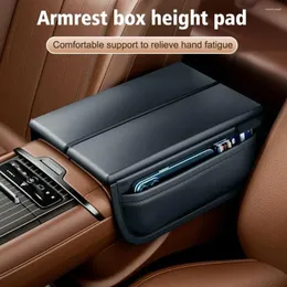 Interior Accessories Car Armrest Box Height Pad Universal Leather Elbow Central Cotton With Support Storage Pocket Cushion Memory Armres