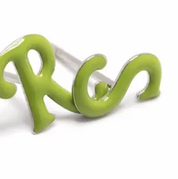 Lettera del logo RAF Studio orecchini squisiti in acciaio titanio semplice marca alla moda alla moda Allmatch Jewelry Accessori3696770