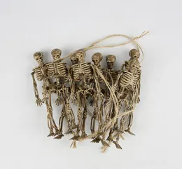 8ps Interessante scheletro Christmas Prop plastica di plastica Lifele Human Bones Figurina per la decorazione di Halloween Halloween Y2010062634334