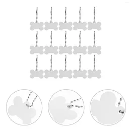 Collari per cani 20 pezzi Tage tag di sublimazione Tag spazzolini in lega di alluminio a pendente a pendente di bulba anti-lost per PET