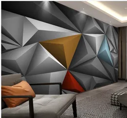 Современный тройной полигональный тройной космический цвет Европейская 3D Фоновая стена 3D обои 4904310