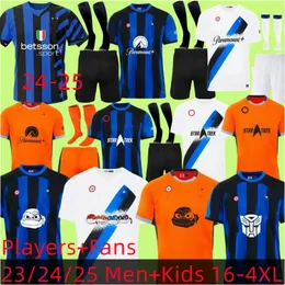 Maglie da calcio di Lukaku Barella Correa Inters Milans Giroud Ibrahimovic Lautaro Milans Theo Brahim 23 24 25 SCHITTA DELLA CASA 2023 2024 UNIFICI