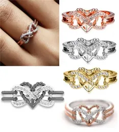 Wedding Rings Titanium Stainless Steel Men 2021 Fashion Love Heart Women Engagement Jewelry Elegant Bridal Ring Drop G53475293