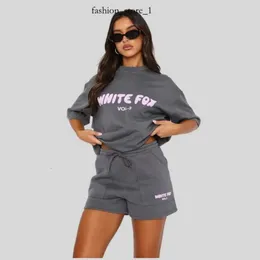 Beyaz Foxx Gömlek Tasarımcı Tshirts Sweatshirt T-Shirt T-shirt Üst kaliteli Pamuklu Tees Mens Morts Sleve Street Slim Fit Hip Hop Street Giyim Tshirts Beyaz Foxx Seti 573