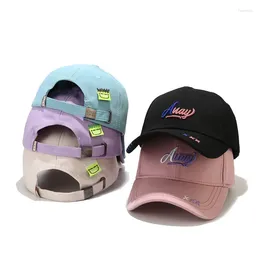 볼 캡 2024 여성을위한 부부 야구 모자 모자 힙합 남자 Chapeau Casquette Femme Gorras Hombre Homme Summer Hat Para Mujer