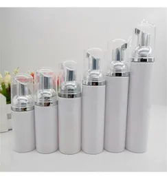 10pcllot 30 ml 60 ml 80 ml 100 ml mini plastikowy pieniący się ciekła Mydło Dozownik Silver Pump Butelki Travel Pusta Pump Pump Butelka T200814230421