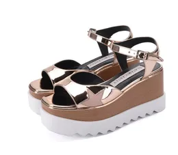 8cm 패션 샌들 여성 디자이너 간단한 방수 플랫폼 슈퍼 하이힐 섹시한 가죽 사무실 레트로 두꺼운 발 뒤꿈치 여성 신발