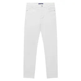 Lila varumärke mens jeans smala passande mager solida vita denim byxor streetwear byxor sommar pojke och flicka koreansk stil hög midja västra cowboy v