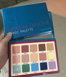 DOLLHE NATASHA DENONA PALETE DE MAÇA PALETA TROPICO DO COSMETICS HAISTELIGADOR DE COSMETICS PARA MENINAS 15 CORES1728159