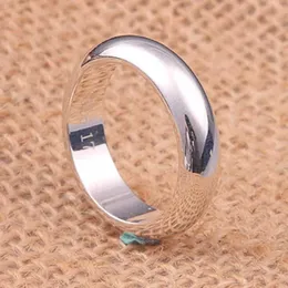 Anéis de banda Bocai Novo Solid S990 Sterling Silver Jewelry Round redonda simples Prazer simples Casal anel Grátis para homens e mulheres moda q240429