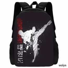 Judo Design Backpack Taekwondo Print for ChildSchool Bags Boy Girls with Karates Fashion Shoulder Bag 240429