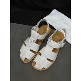 Row Row Tr Caligae Shoes Sandals Baotou Fisherman Hand Shoes Whowhide Summer Women Back Sandals Muller Shoes