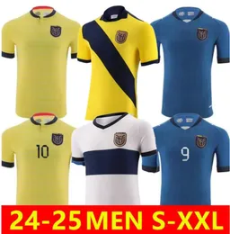 2024 Säsong Ecuador Soccer Jerseys 22 23 24 E.Valencia #13 Estupinan Caicedo Central Ibarra Vuxen Mens Football Shirts Kids Kit Uniforms Home Away Third