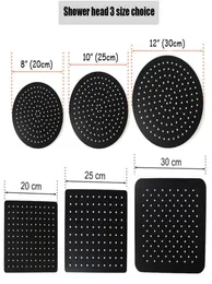 Stainless steel Black Bathroom Ultrathin 2 mm Rain Shower Head 81012 Inch Wall Ceiling Square Round Rainfall Shower head 201109829880