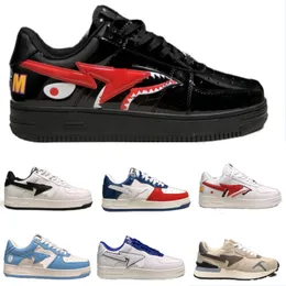 Sapatos de grife panda sk8 sta para homens tênis de plataforma de mulher preto camuflagem laranja roxa masculino treinadores femininos de luxo de luxo bape sta 221