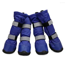 Dog Apparel High Quality Waterproof Big Shoes Winter Warm Long Boots Anti-slip Snow Pet For Medium Large