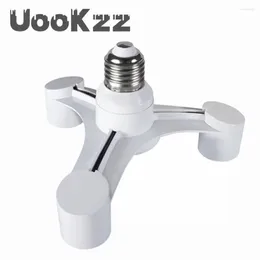 Lamba tutucular Uookzz 3-1-1-1 E27 ila 3-E27 Genişletilmiş LED Ampul Soket Ayırtıcı Adaptör Tutucu PO Studio