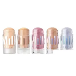 Foundation Primer Milk Makeup Matte Blur Stick Luminous Holographic Highlighter 5 Shades Guine Quality Imperfection Concealer och DHPUE