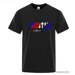 Trapstar Shirt Fashion Play Play Trapstar London طباعة غرام ثقيل ثقيل من القطن المزدوج الأنيمي غير الرسمي القميص قصير الأكمام القميص للرجال تي شيرت تي شيرت الملابس 1158